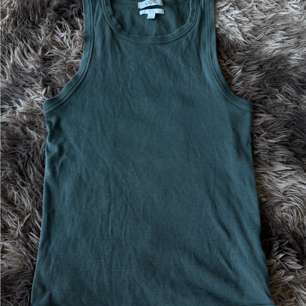 COS Green Sleeveless Top